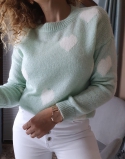 miętowy sweterek w serca lamaja butik 3