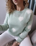 miętowy sweterek w serca lamaja butik 8