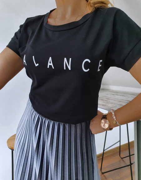 T-shirt czarny balance 5