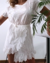 Sukienka ażurowa White Summer Look