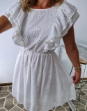 sukienka biała z falbanami 3