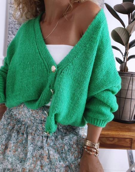 sweter oversize zielony 4