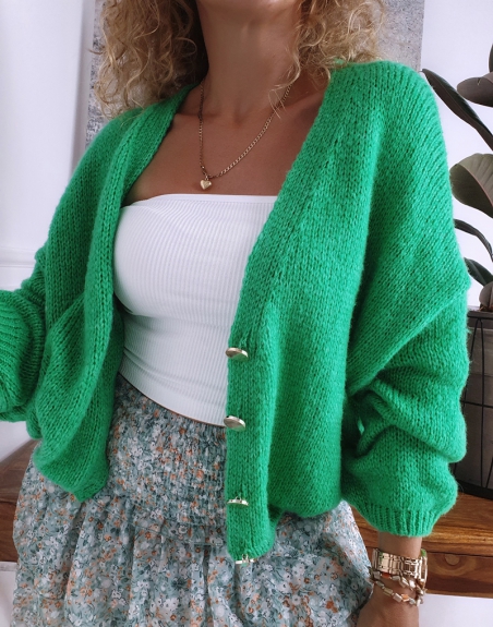sweter oversize zielony 5