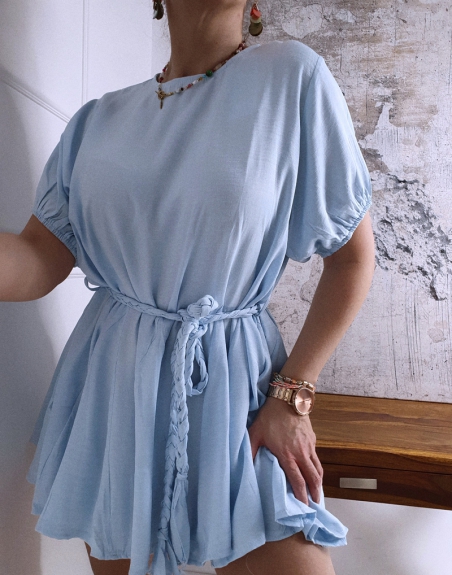 sukienka letnia niebieska