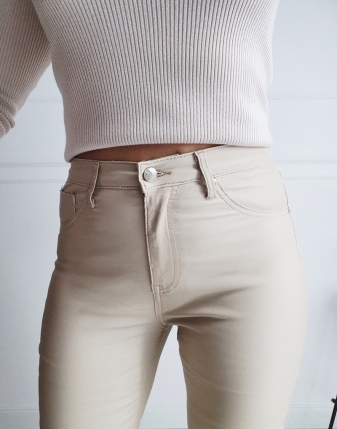 Spodnie woskowane Tierro  Push UP 1 jeansy woskowane, spodnie woskowane damskie 14534