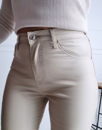 Spodnie woskowane Tierro  Push UP 3 jeansy woskowane, spodnie woskowane damskie 14536