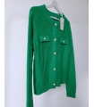 Sweter damski zielony Pearl Button