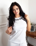 T-SHIRT BLUZKA IN FASHION WHITE 3 t-shirt , bawełniana bluzka biała damska  z napisem , modna bluzka, butik online 3518