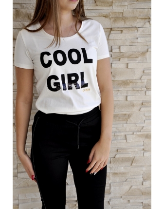Bluzka t shirt Guess Cool Girl 1 t shirt damski guess, t shirty guess 910